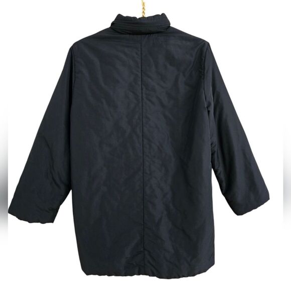 MAXMARA Weekend coat over womans Size Medium Hooded Black - Picture 4 of 11